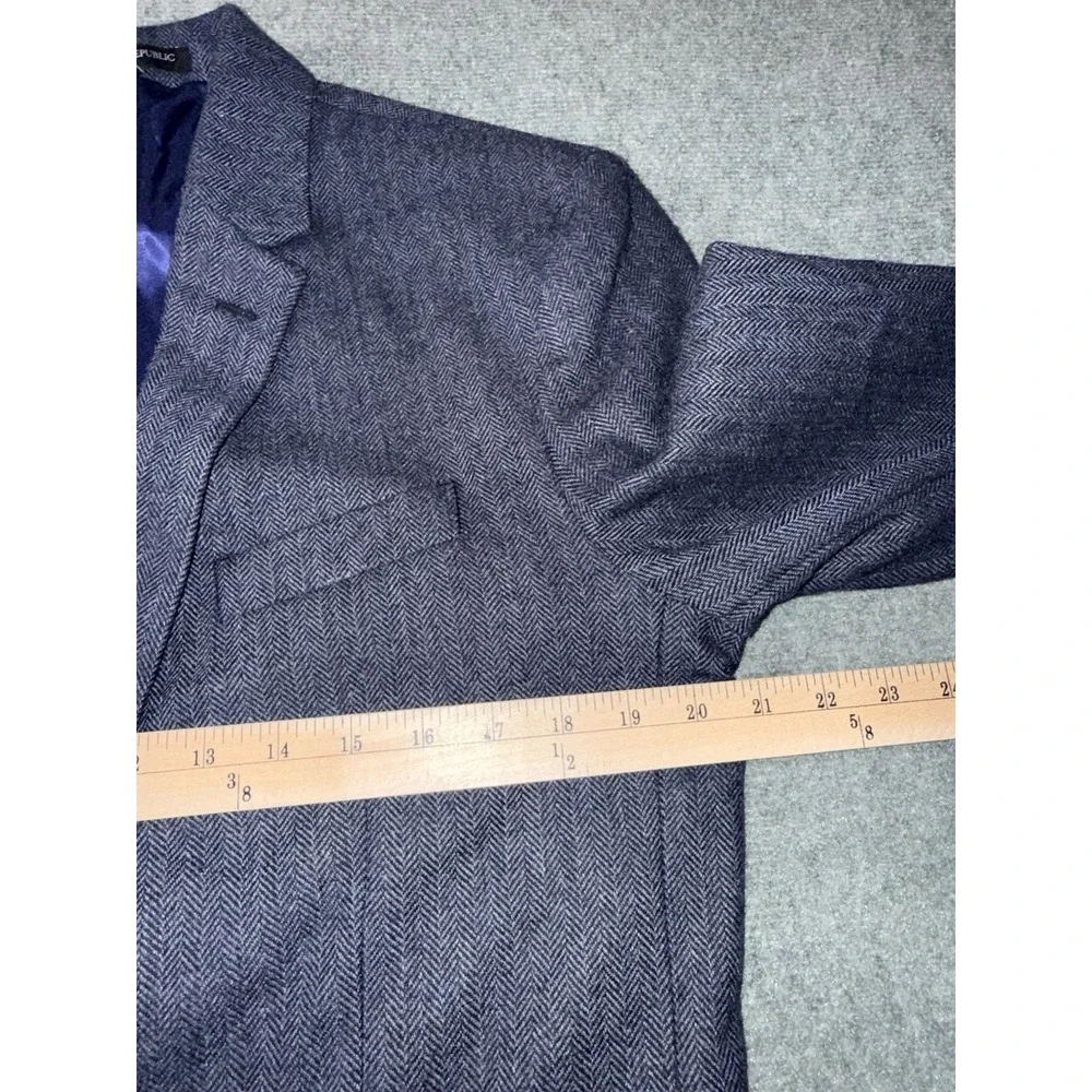 Banana Republic‎ Blazer Jacket Navy Blue Wool Blend Men's Size 42R